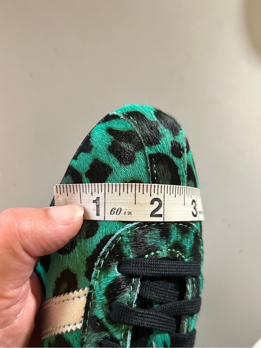 adidas Originals Tokyo W Green Leopard Print Pony Hair Sneakers Size 8.5 NWT - Picture 10 of 12